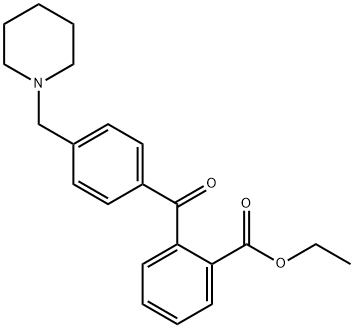 2-CARBOETHOXY-4'-PIPERIDINOMETHYL BENZOPHENONE Structure
