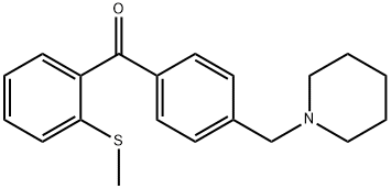 4'-PIPERIDINOMETHYL-2-THIOMETHYLBENZOPHENONE Structure
