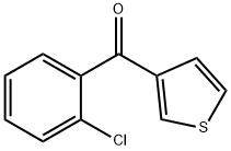 3-(2-クロロベンゾイル)チオフェン 化学構造式