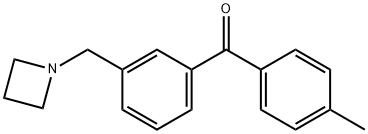 3-アゼチジノメチル-4'-メチルベンゾフェノン 化学構造式