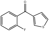 3-(2-フルオロベンゾイル)チオフェン 化学構造式