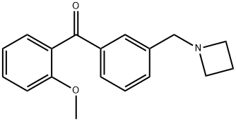 (3-(氮杂环丁烷-1-基甲基)苯基)(2-甲氧基苯基)甲酮, 898771-28-3, 结构式