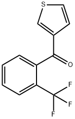 3-(2-トリフルオロメチルベンゾイル)チオフェン 化学構造式