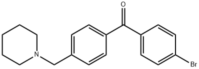 4-BROMO-4'-PIPERIDINOMETHYL BENZOPHENONE Struktur