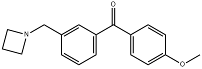 3-アゼチジノメチル-4'-メトキシベンゾフェノン 化学構造式