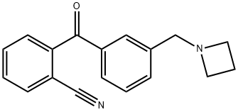 3'-AZETIDINOMETHYL-2-CYANOBENZOPHENONE 化学構造式