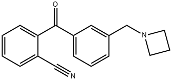 2-(3-(氮杂环丁烷-1-基甲基)苄基)苯甲腈,898771-36-3,结构式