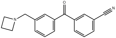 3-AZETIDINOMETHYL-3'-CYANOBENZOPHENONE Structure