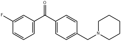3-FLUORO-4'-PIPERIDINOMETHYL BENZOPHENONE Struktur