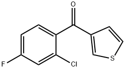 3-(2-CHLORO-4-FLUOROBENZOYL)THIOPHENE Struktur