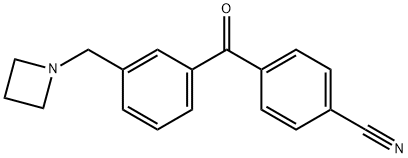 3-AZETIDINOMETHYL-4'-CYANOBENZOPHENONE Structure