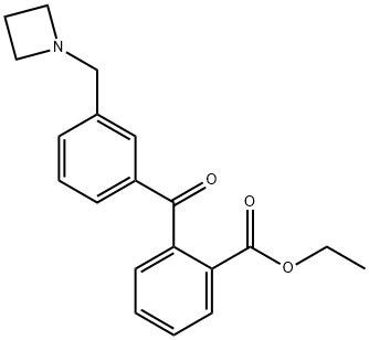 3'-アゼチジノメチル-2-カルボエトキシベンゾフェノン 化学構造式