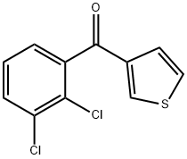 3-(2,3-ジクロロベンゾイル)チオフェン 化学構造式