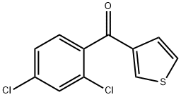 3-(2,4-ジクロロベンゾイル)チオフェン 化学構造式