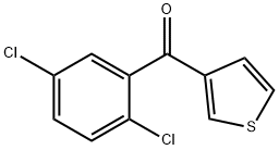 3-(2,5-ジクロロベンゾイル)チオフェン 化学構造式