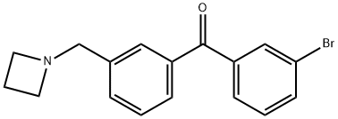 3-アゼチジノメチル-3'-ブロモベンゾフェノン 化学構造式