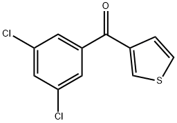 3-(3,5-DICHLOROBENZOYL)THIOPHENE Structure