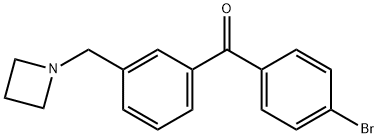 3-AZETIDINOMETHYL-4'-BROMOBENZOPHENONE Structure
