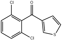 3-(2,6-ジクロロベンゾイル)チオフェン 化学構造式