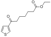 7-オキソ-7-(3-チエニル)ヘプタン酸エチル 化学構造式