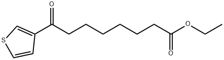 8-オキソ-8-(3-チエニル)オクタン酸エチル 化学構造式