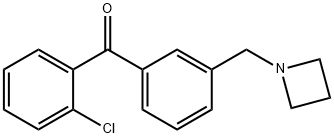 3'-アゼチジノメチル-2-クロロベンゾフェノン 化学構造式