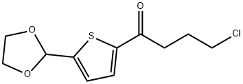 3-CHLOROPROPYL 5-(1,3-DIOXOLAN-2-YL)-2-THIENYL KETONE Struktur