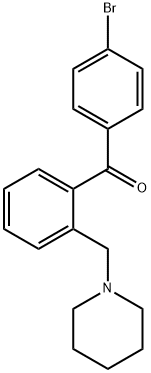 4'-BROMO-2-PIPERIDINOMETHYL BENZOPHENONE 化学構造式