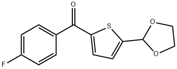 5-(1,3-DIOXOLAN-2-YL)-2-(4-FLUOROBENZOYL)THIOPHENE Struktur