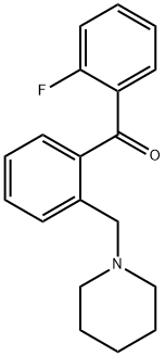 2-FLUORO-2'-PIPERIDINOMETHYL BENZOPHENONE Structure