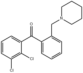 2,3-DICHLORO-2'-PIPERIDINOMETHYL BENZOPHENONE 结构式