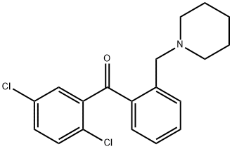 2,5-DICHLORO-2'-PIPERIDINOMETHYL BENZOPHENONE Structure