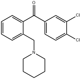 3,4-DICHLORO-2'-PIPERIDINOMETHYL BENZOPHENONE Structure