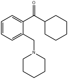 シクロヘキシル2-(ピペリジノメチル)フェニルケトン 化学構造式