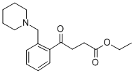 ETHYL 4-OXO-4-[2-(PIPERIDINOMETHYL)PHENYL]BUTYRATE Structure