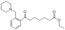 ETHYL 7-OXO-7-[2-(PIPERIDINOMETHYL)PHENYL]HEPTANOATE Struktur