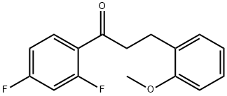 2',4'-DIFLUORO-3-(2-METHOXYPHENYL)PROPIOPHENONE,898774-10-2,结构式