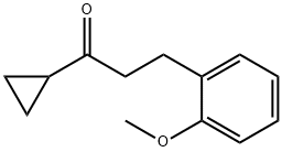 シクロプロピル2-(2-メトキシフェニル)エチルケトン 化学構造式