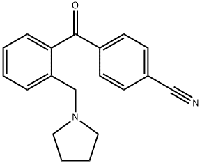 4'-CYANO-2-PYRROLIDINOMETHYL BENZOPHENONE Struktur