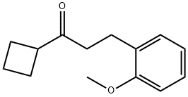 シクロブチル2-(2-メトキシフェニル)エチルケトン 化学構造式