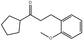 CYCLOPENTYL 2-(2-METHOXYPHENYL)ETHYL KETONE Structure