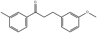 3-(3-メトキシフェニル)-3'-メチルプロピオフェノン 化学構造式