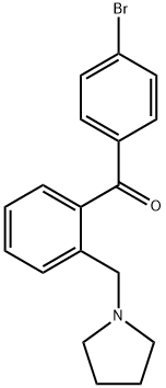 4'-BROMO-2-PYRROLIDINOMETHYL BENZOPHENONE 化学構造式