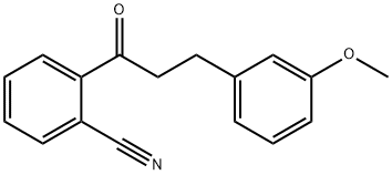 2'-CYANO-3-(3-METHOXYPHENYL)PROPIOPHENONE 化学構造式