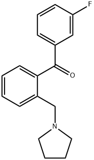 3'-FLUORO-2-PYRROLIDINOMETHYL BENZOPHENONE