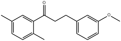 2',5'-DIMETHYL-3-(3-METHOXYPHENYL)PROPIOPHENONE Struktur