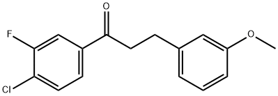 4'-CHLORO-3'-FLUORO-3-(3-METHOXYPHENYL)PROPIOPHENONE