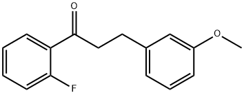 2'-フルオロ-3-(3-メトキシフェニル)プロピオフェノン 化学構造式