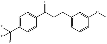 3-(3-METHOXYPHENYL)-4'-TRIFLUOROMETHYLPROPIOPHENONE Structure