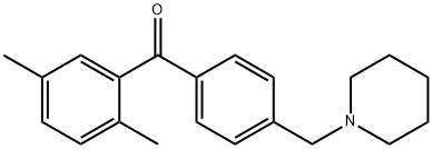 2,5-DIMETHYL-4'-PIPERIDINOMETHYL BENZOPHENONE Struktur